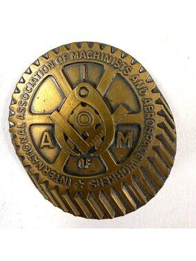 International Association of Machinists & Aerospace Workers Belt Buckle Gear